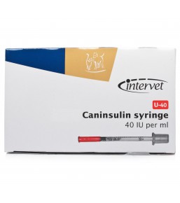 Caninsulin 40-UI syringes for dogs and cats / MSD