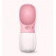 Dog water bottle Pink