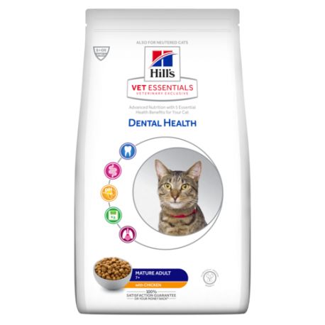 controleren Uitstekend Mogelijk Hill's VetEssentials Dental Health Feline Mature Adultt™ - Kibbles for  older cats / Direct-Vet