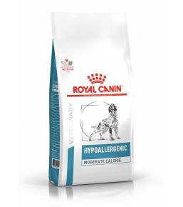 Royal Canin Hypoallergenic Moderate Calorie dog food - Kibbles