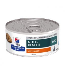 Hill's Prescription Diet w/d Feline with minced chicken - Canned food