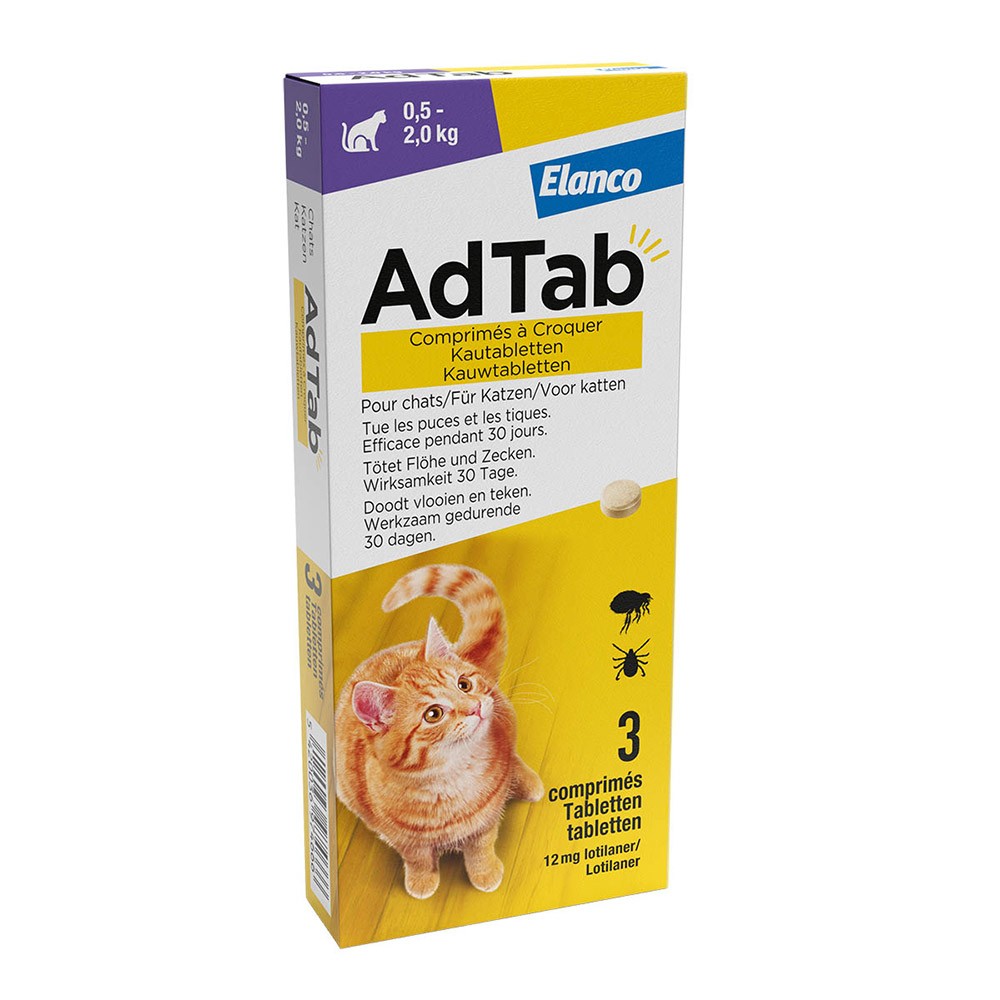 AdTab™ Flea and tick tablets for cats Elanco Direct-Vet