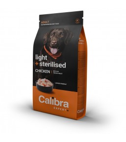 Calibra Expert+ Adult Light + Sterilised Chicken - Dry Dog Food